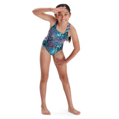 Girls Allover Medalist One Piece Swimsuit