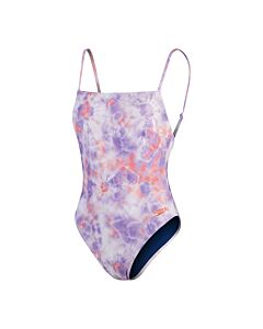 Ladies Printed Adjustable Thinstrap Onepiece Swimsuit