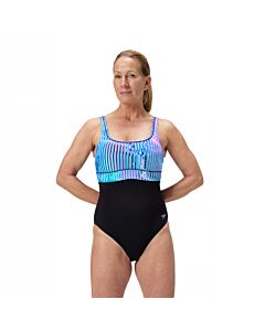 Womens Shaping Contour Eclipse Printed One Piece