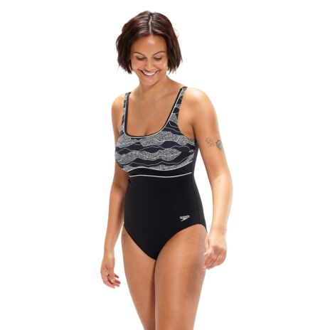 Ladies Shaping Contour Eclips Printed Swimsuit