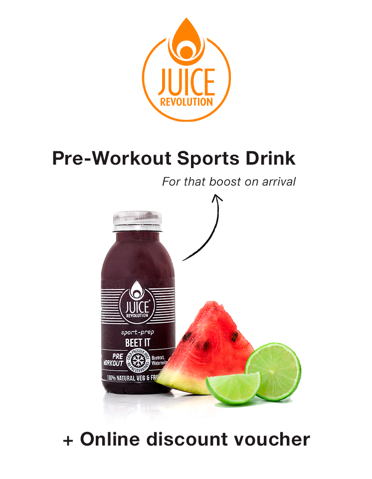 Juice, pre-workout sports drink prize